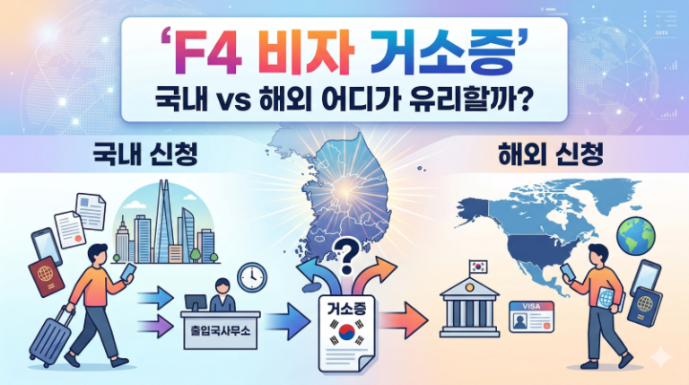 F4 비자 거소증 발급 절차, 국내 vs 해외 어디가 더 유리할까?